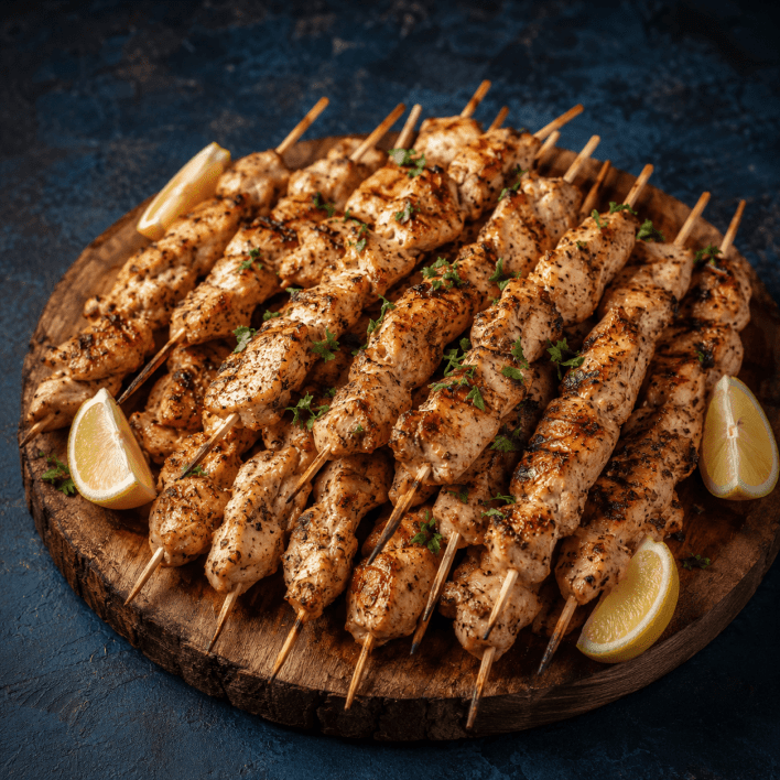 Chicken tenderloin skewers