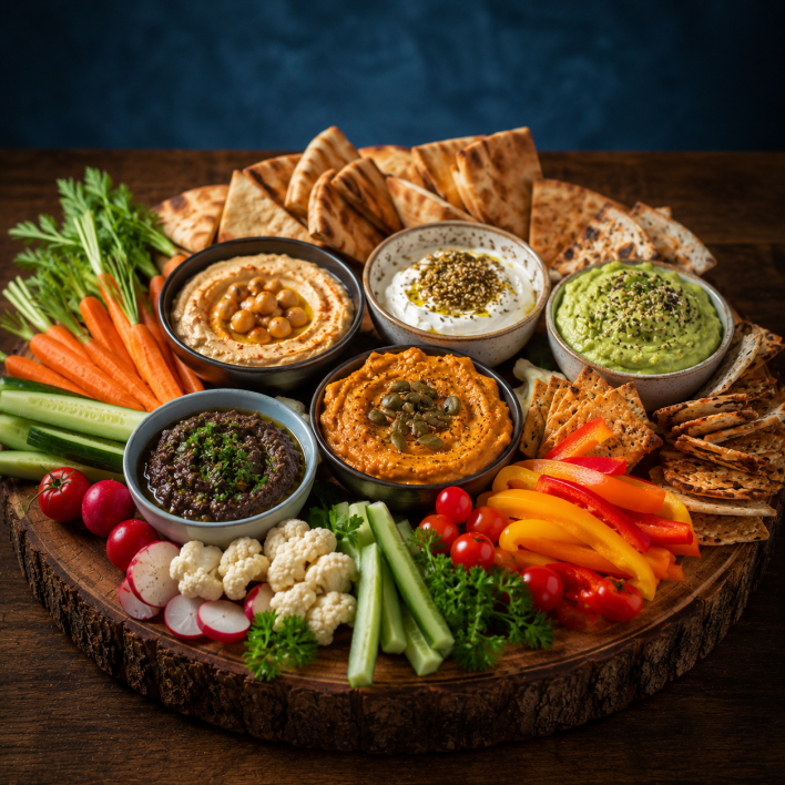 Dips platter (Serves)