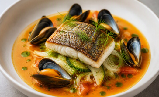 [f] Mooloolaba Blue-Eye (A) | saffron | fennel | mussel