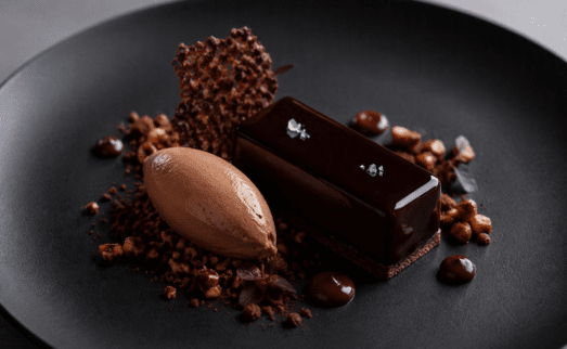 [f] Dark Chocolate Delice | hazelnut praline | espresso mousse | sea salt