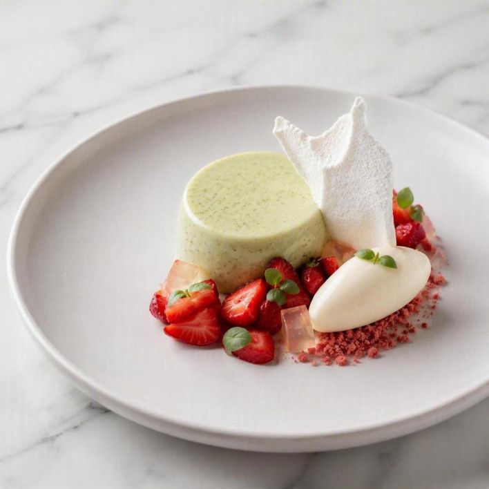 [f] Strawberry | champagne | basil | mascarpone