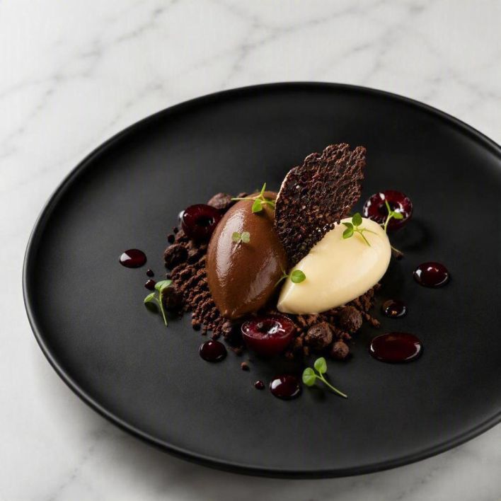 [f] Valrhona Chocolate | cherry | wattle seed