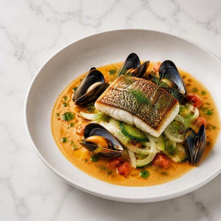 [f] Mooloolaba Blue-Eye (A) | saffron | fennel | mussel