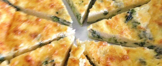 Large Spinach & Feta Quiche