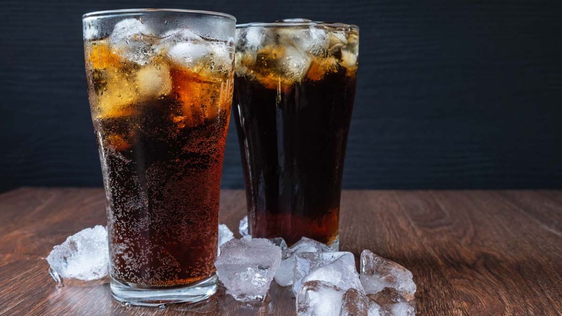 Cans of Soft Drink