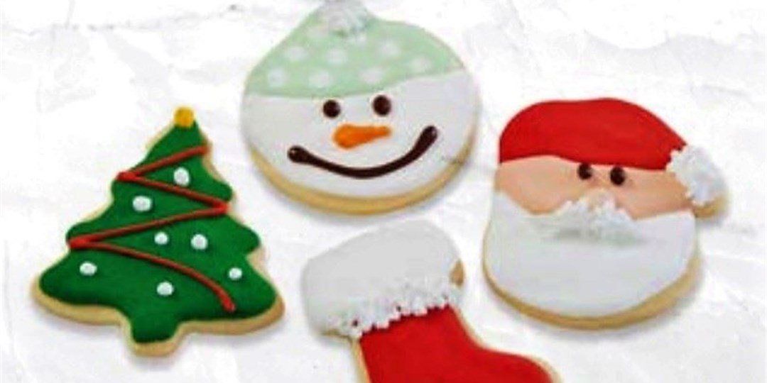 Christmas iced cookies