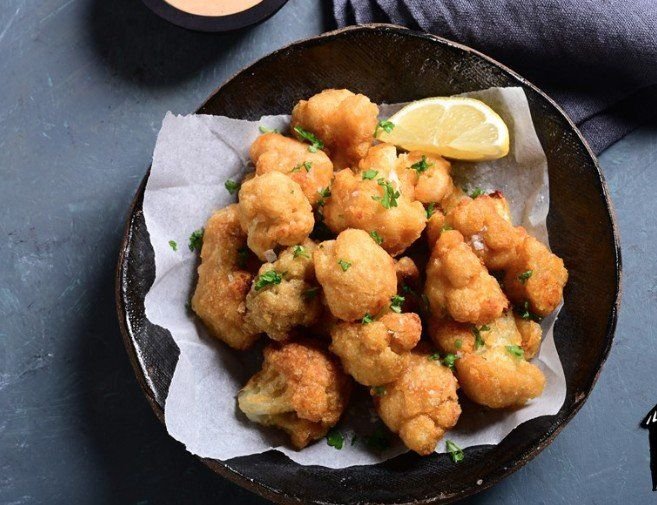 Cauliflower Popcorn Boat (VEGAN)