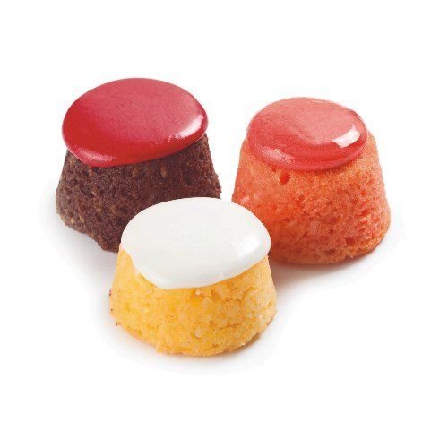 Trio of Bite Size Polenta Cakes - Lemon, Strawberry & Choc Blackberry