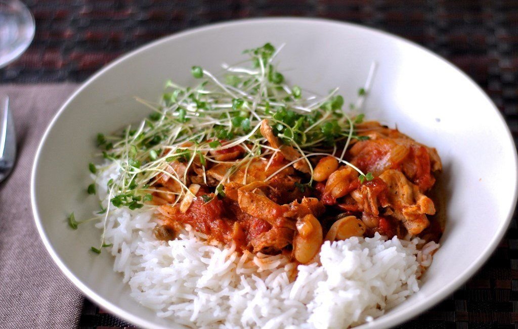 Walk 'n fork mini bowl - Chicken Cacciatore and Rice