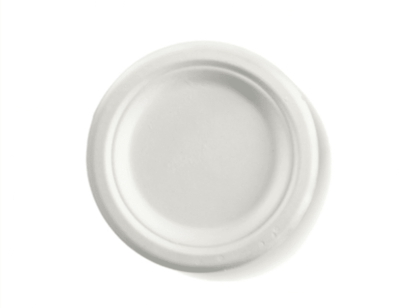 Round sugarcane plate medium