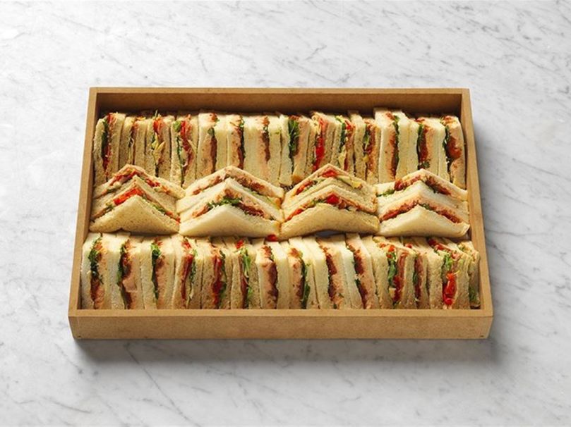 Selection of triangle sandwiches