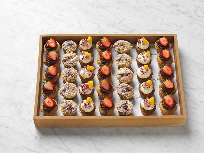 Mini home baked fruit muffins