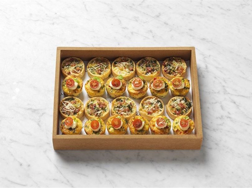 Mini home baked savoury tarts & frittata (gf)