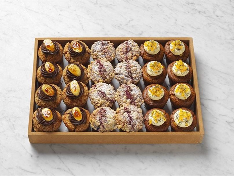 Home baked fruit muffins