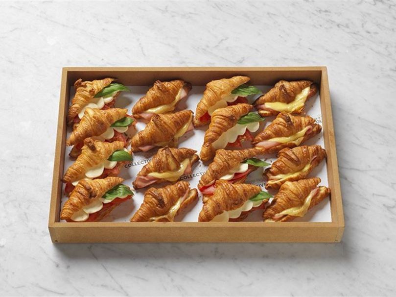 Freshly baked croissants
