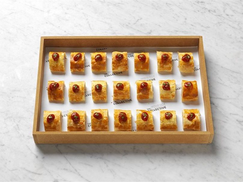 Reheat - Mini sausage rolls with tomato relish