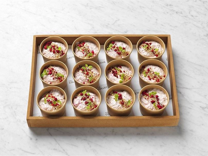 Raspberry chia breakfast pots (vegan df gf)
