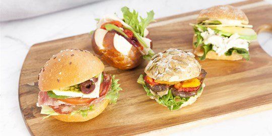 Assorted Mini Seeded Rolls/Ciabatta