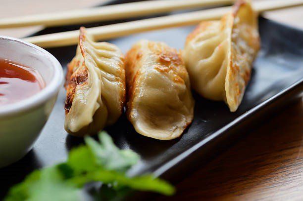 Assorted Pan Fried Housemade Dumplings (chick, beef, pork, veg)
