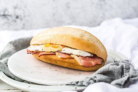 Egg and Bacon Roll