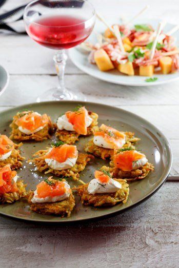 Potato Rosti w Salmon Cream Cheese Dill & Aioli