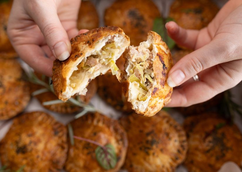 Slow-Roasted Ham, Leek & Vintage Cheddar Hand Pies