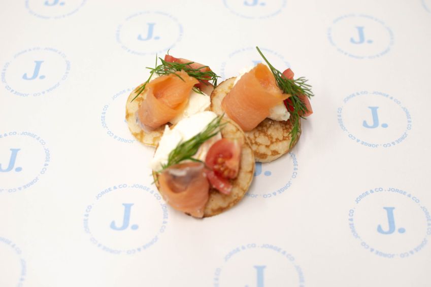 Blini - Cream cheese, dill and Salmon