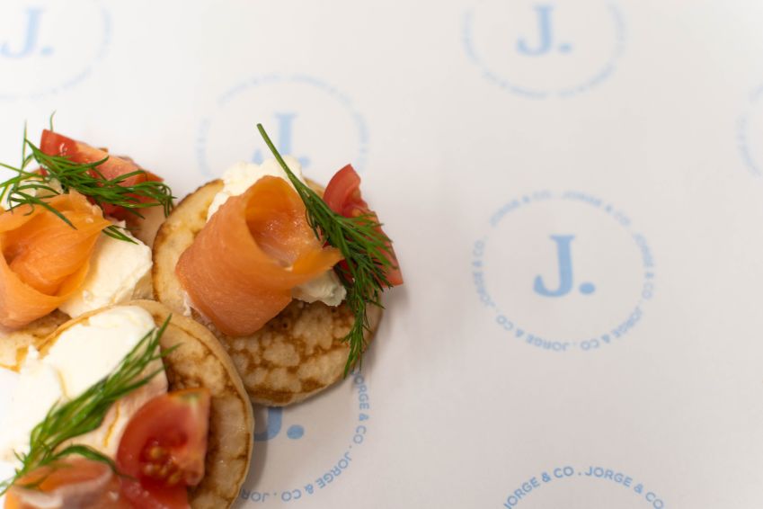 Blini - Cream cheese, dill and Salmon