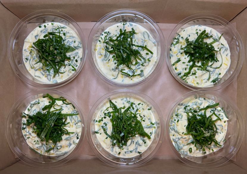 Eggs Mayonaise, Apple & Ginger Salad