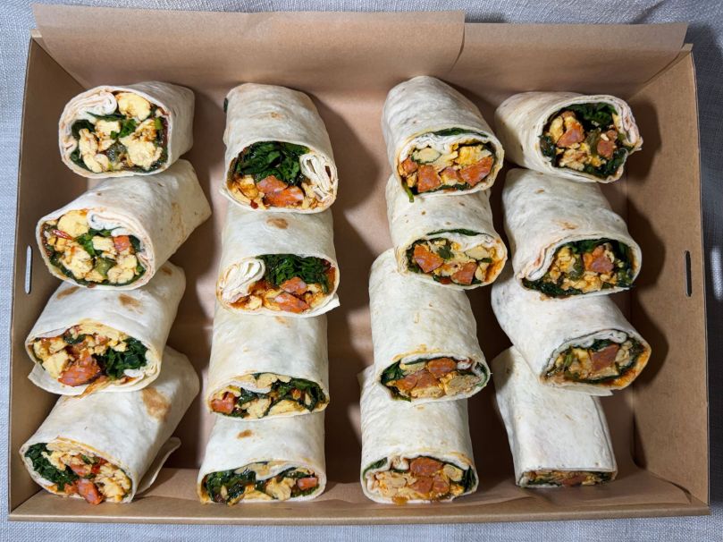 Chorizo, Scrambled Egg & Jalepeneo Wrap