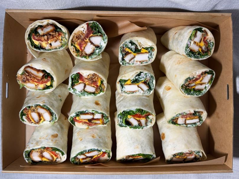 Chicken & Ranch Dressing Wrap (8 cut in half)
