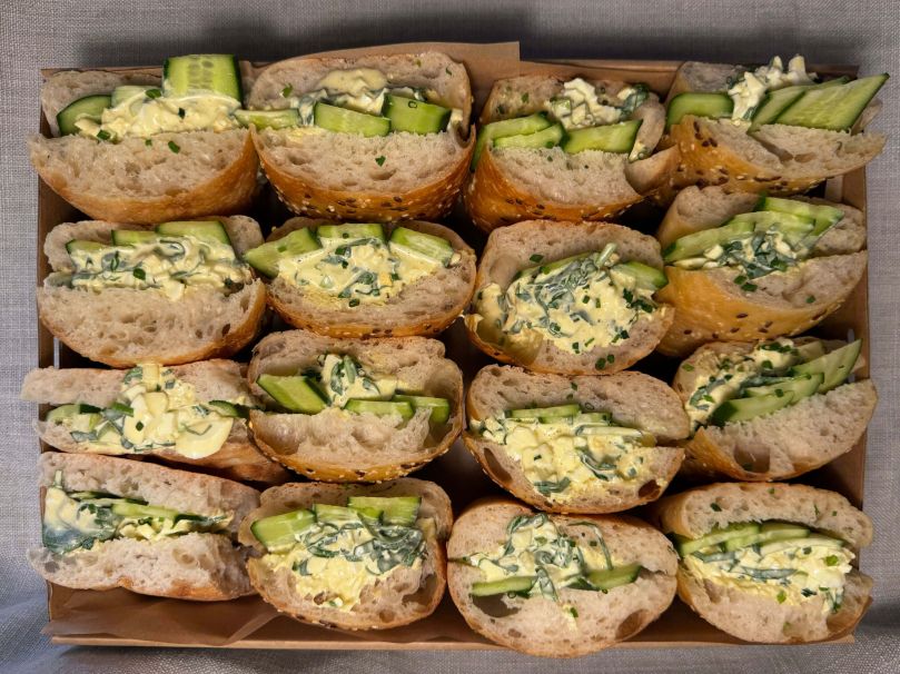 Egg Mayonaise Panini (8 cut in half)