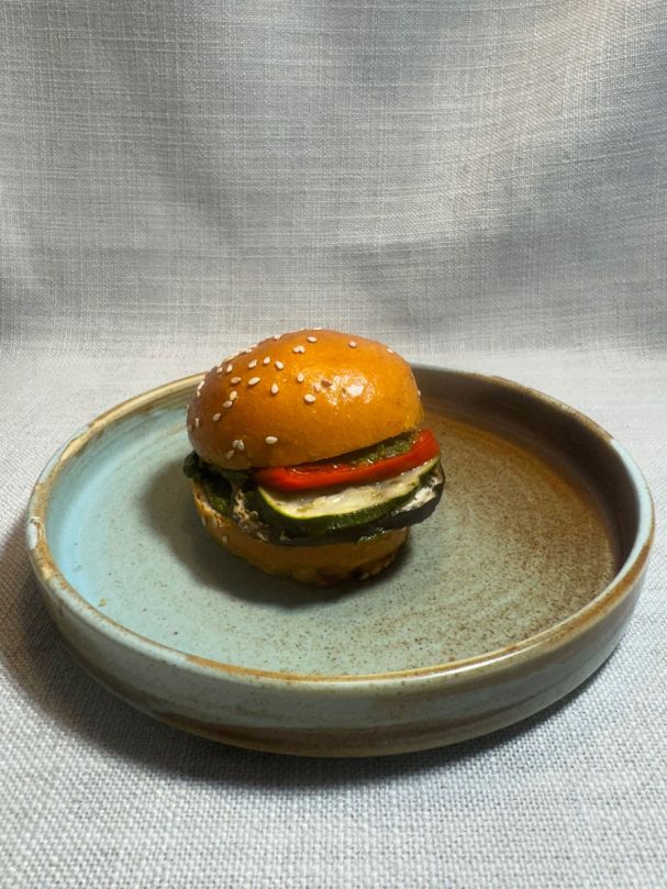 Roasted Med Veg, Goats Cheese & Pesto Slider (15)