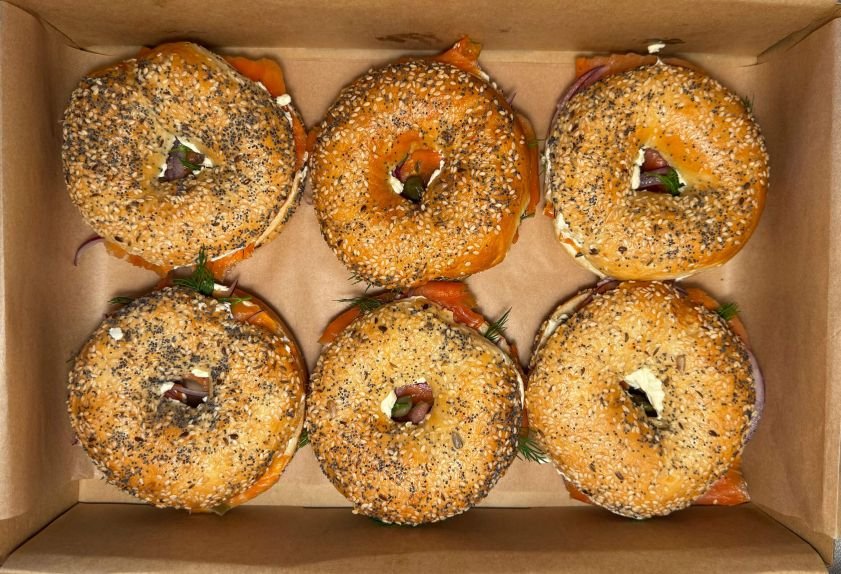 Smoked Salmon, Cream Cheese  Bagel (6)