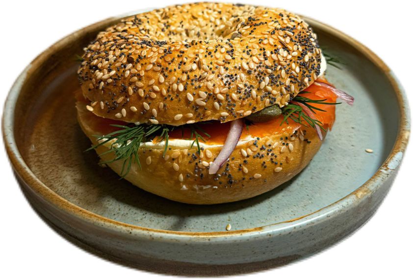 Smoked Salmon, Cream Cheese  Bagel (6)