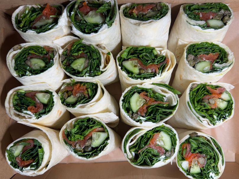 Smoked Salmon Wrap (8 cut in half)
