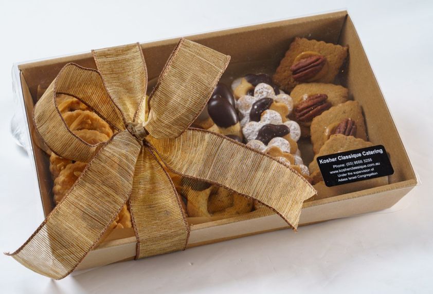 Biscuit Gift Trays - ribbon - Small (25 pieces)