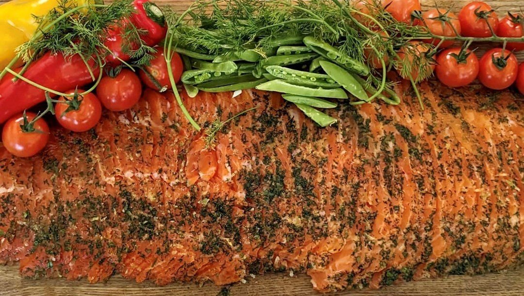 Dill gravlax side