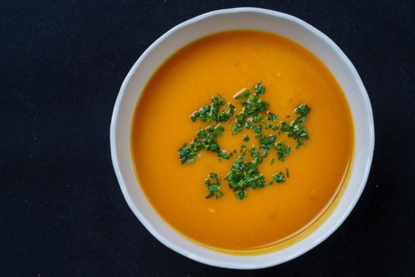 Moroccan spiced pumpkin soup