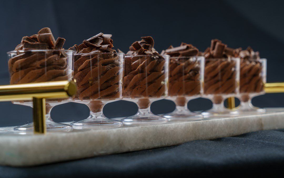 Chocolate mousse wine taster