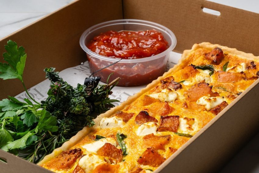 TART (LARGE) - Pumpkin and Goats Cheese