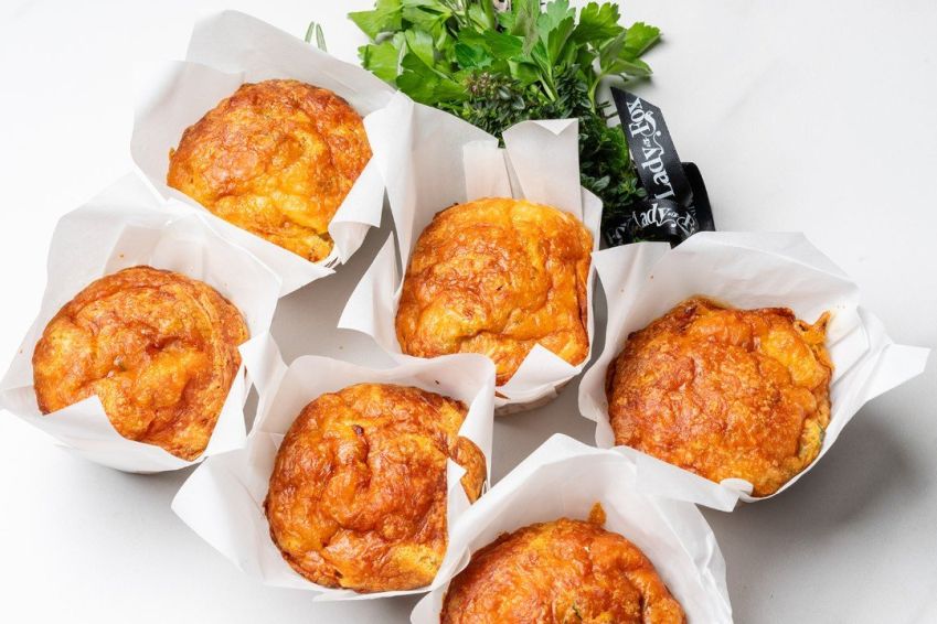 Savoury muffins (two varieties)