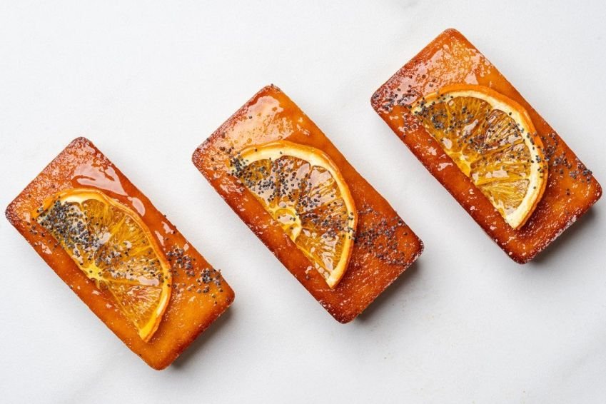 Mini Loaf Cake - flourless orange and poppyseed (G)