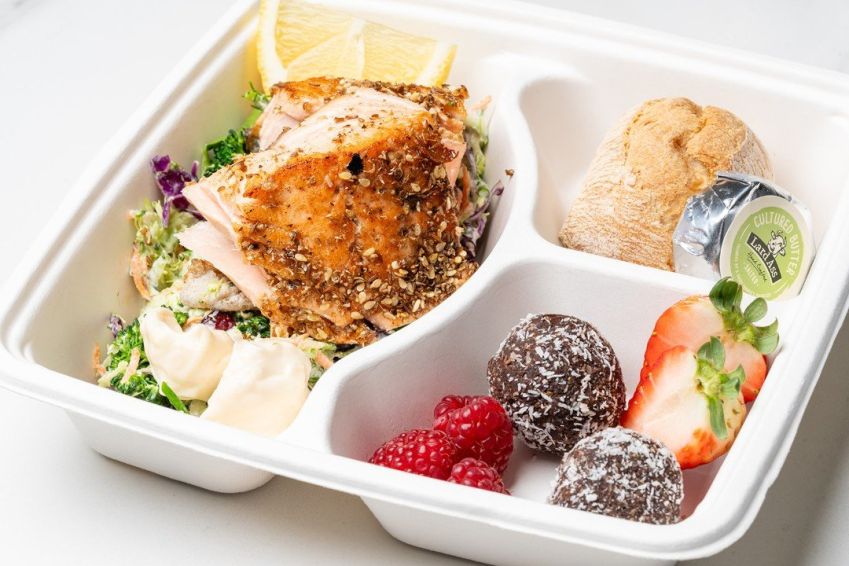 Bento Box - Seared Atlantic Salmon