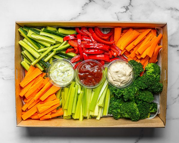 Crudités (Veggie Sticks) + Dips