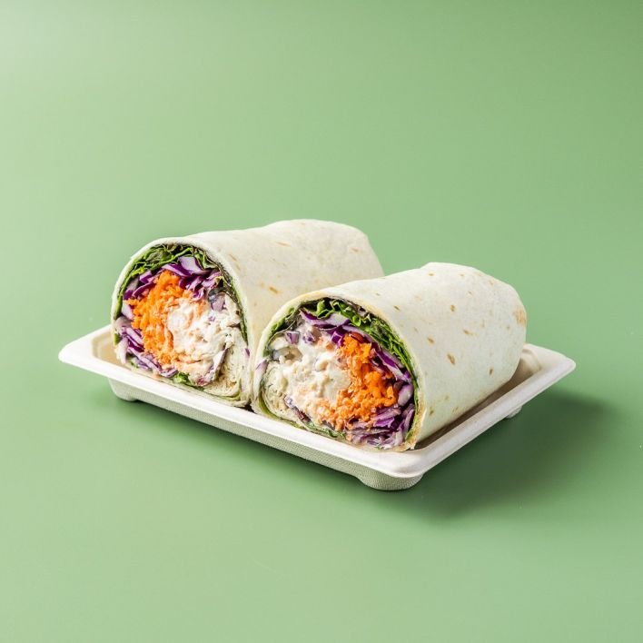 Poached Chicken & Salad Wrap