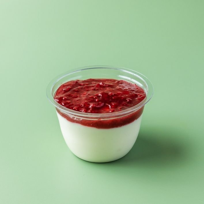 Raspberry Compote, Yoghurt Pot