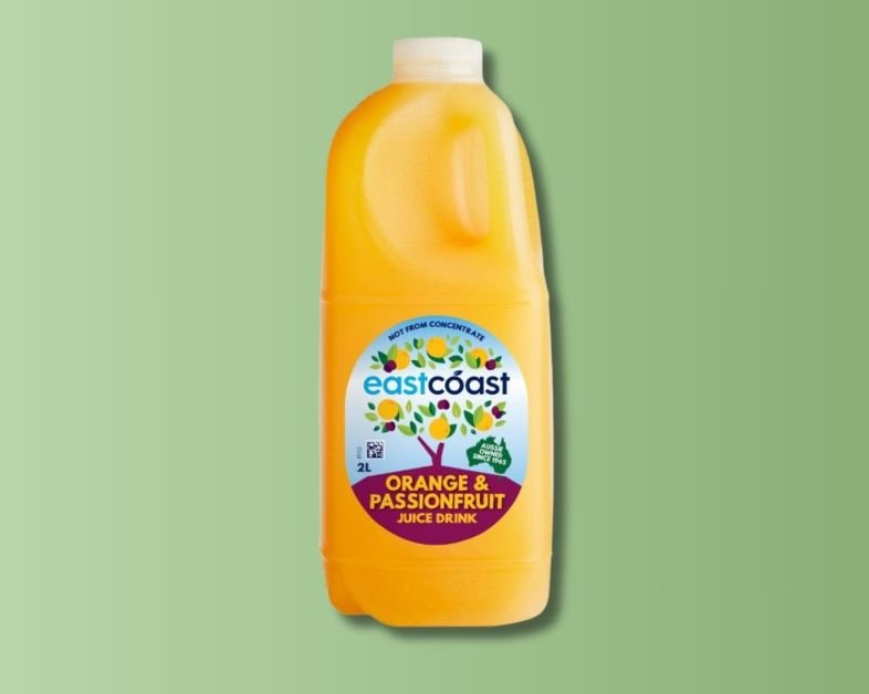 East Coast Orange & Passionfruit Juice 2lt