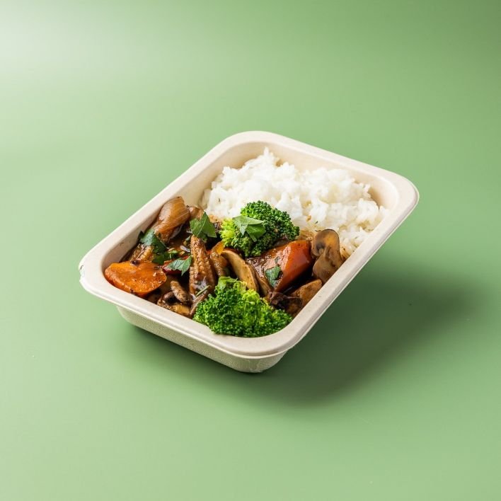 Reheatable Curry/Stir-fry + Rice 