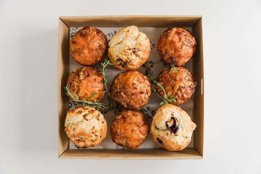 Savoury muffin, rotating daily flavours v